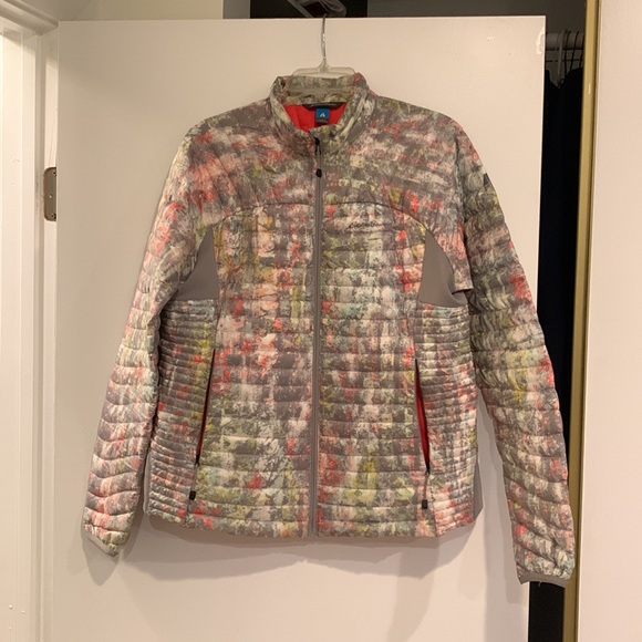 Eddie Bauer Jackets & Blazers - ⭐️HP!⭐️ Eddie Bauer Ascent Stormdown 800 goose down coat womens L grey yellow